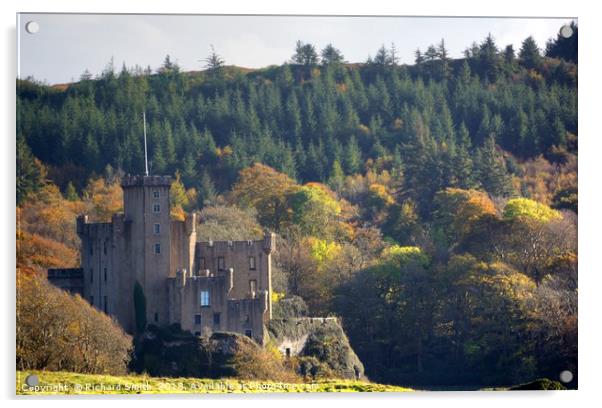 Dunvegan Castle in the autumn Acrylic by Richard Smith