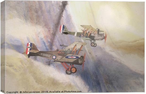 The Reconnaissance Flight Canvas Print by John Lowerson