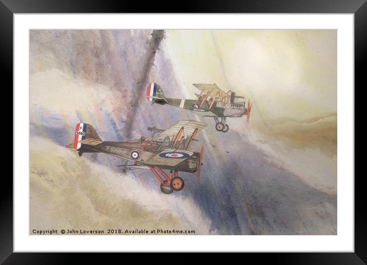 The Reconnaissance Flight Framed Mounted Print by John Lowerson