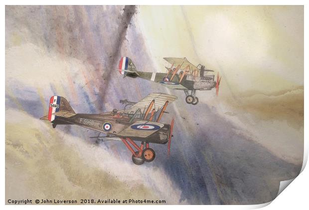 The Reconnaissance Flight Print by John Lowerson