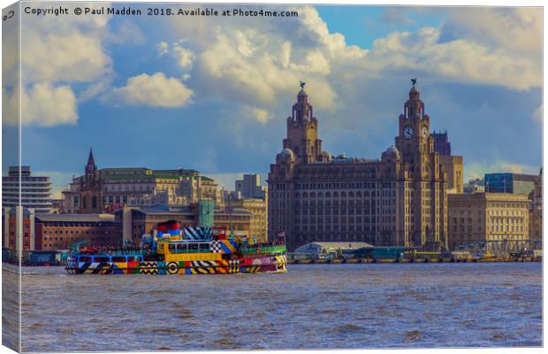 The Mersey Ferry Canvas Print by Paul Madden