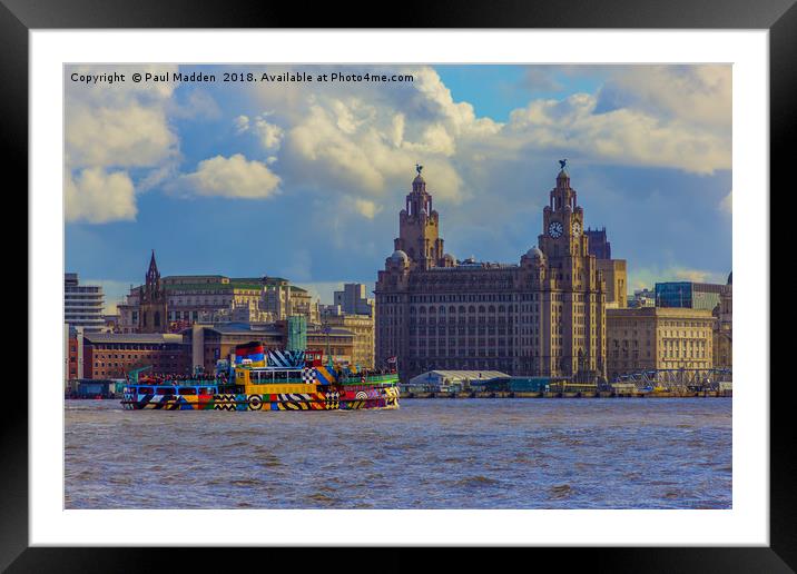 The Mersey Ferry Framed Mounted Print by Paul Madden
