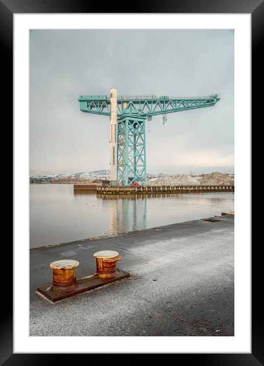 Clydebank Titan Crane Framed Mounted Print by Antony McAulay