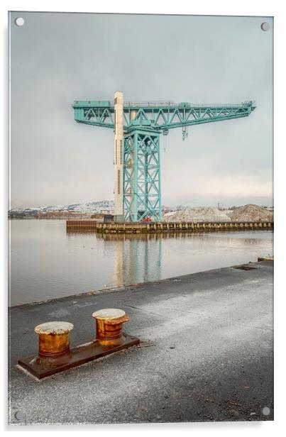 Clydebank Titan Crane Acrylic by Antony McAulay