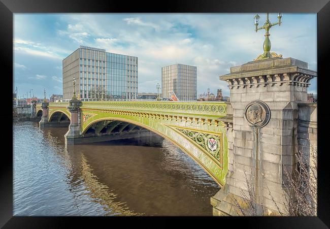 Glasgow Albert Bridge Framed Print by Antony McAulay