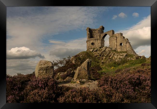 Mow Cop Castle Framed Print by Pam Sargeant