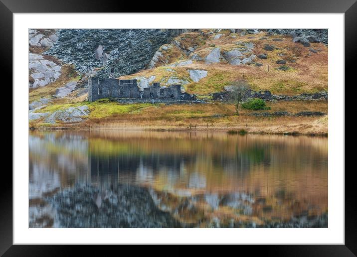 Cwmorthin cottages Framed Mounted Print by Rory Trappe