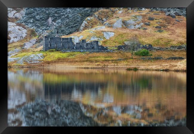Cwmorthin cottages Framed Print by Rory Trappe