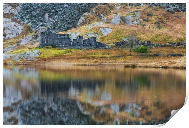 Cwmorthin cottages Print by Rory Trappe