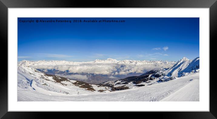 European Alps in winter Framed Mounted Print by Alexandre Rotenberg