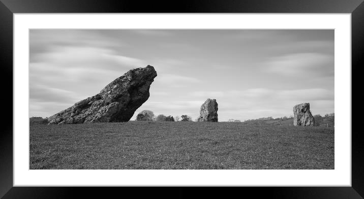 stanton drew stone circle Framed Mounted Print by kevin murch