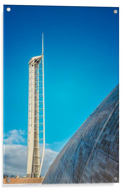 Observation Tower in Glasgow Acrylic by Antony McAulay
