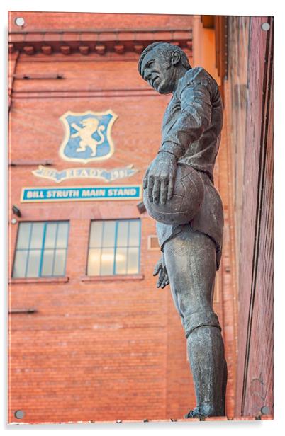 Rangers Ibrox Stadium Statue Acrylic by Antony McAulay