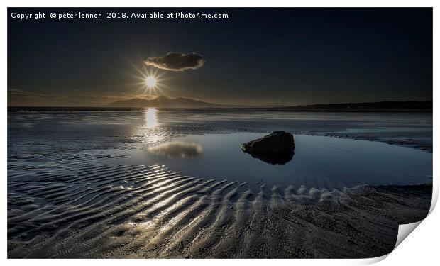 Minerstown Sunset 2 Print by Peter Lennon