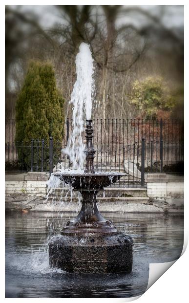 The Water Fountain Print by Jonathan Thirkell