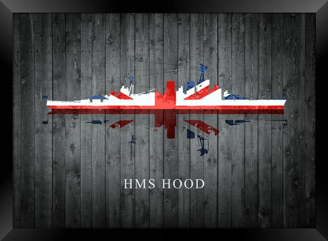 HMS Hood Framed Print by J Biggadike