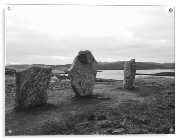  Callanish stone circle, Isle of Lewis Acrylic by George Greenall