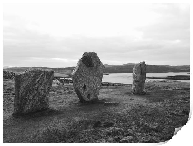  Callanish stone circle, Isle of Lewis Print by George Greenall