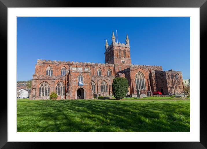 Crediton Parish Church Framed Mounted Print by Images of Devon