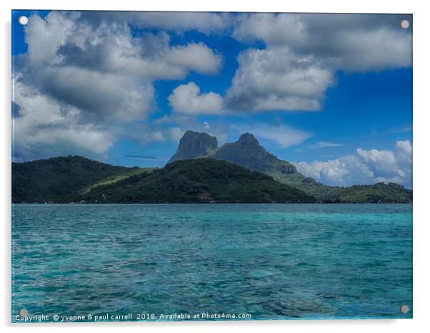 Bora Bora Acrylic by yvonne & paul carroll