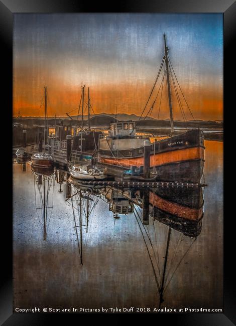 Irvine Harbour Sunset Framed Print by Tylie Duff Photo Art