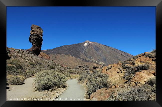 Mount Teide National Park in Tenerife Framed Print by Rosie Spooner