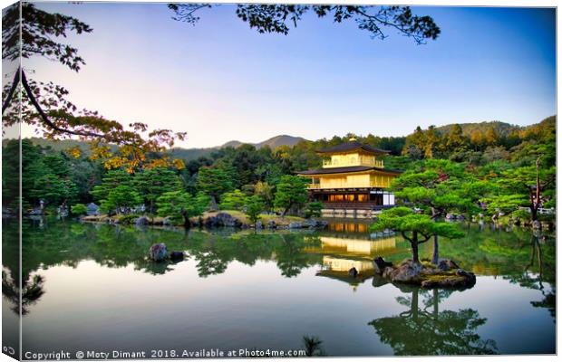 Kinkaku-ji Golden Pavilion Kyoto Japan             Canvas Print by Moty Dimant