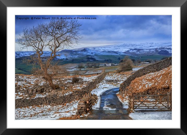 Winskill Stones, Yorkshire Dales Framed Mounted Print by Peter Stuart