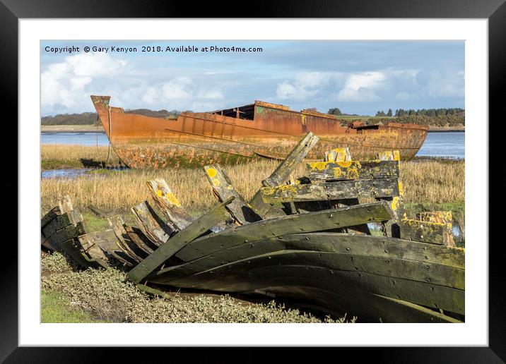 Fleetwood Marsh Duo Framed Mounted Print by Gary Kenyon