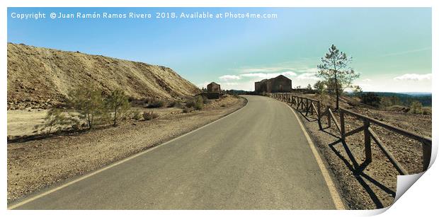 Road to the ruined house Print by Juan Ramón Ramos Rivero