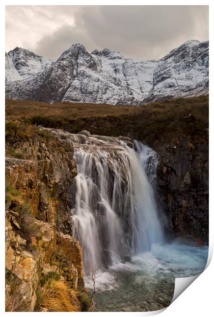 Fairy Pools Waterfall Isle of Skye Print by Derek Beattie