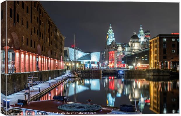 The Albert dock in Liverpool Canvas Print by Kevin Elias