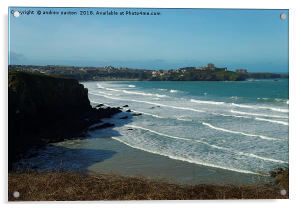 IT'S NEWQUAY Acrylic by andrew saxton