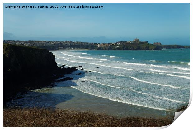 IT'S NEWQUAY Print by andrew saxton