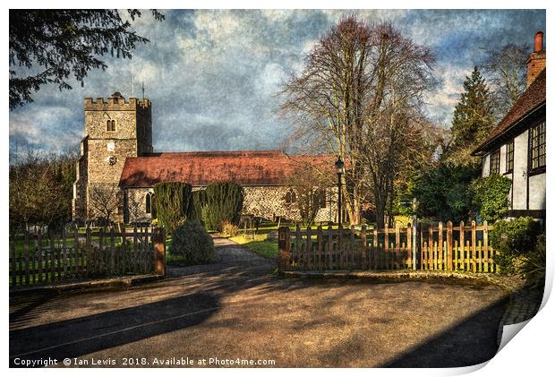 Holy Trinity Church Cookham Print by Ian Lewis