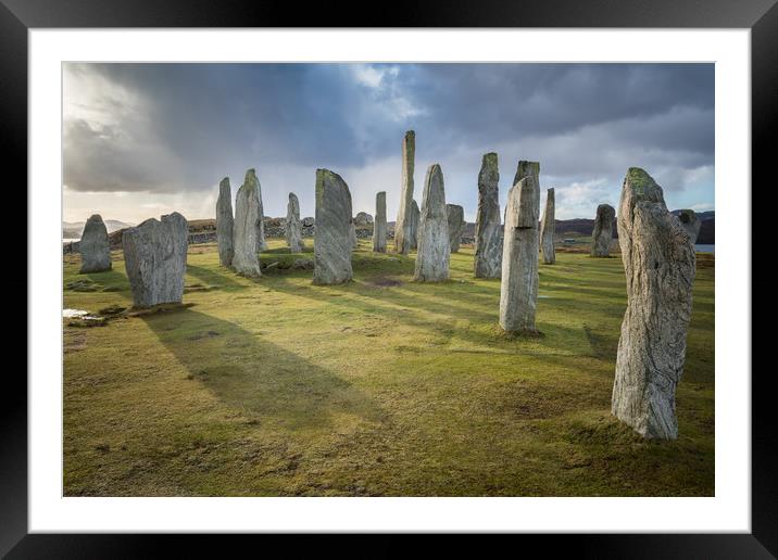 Callanish Standing Stones  Framed Mounted Print by James Grant