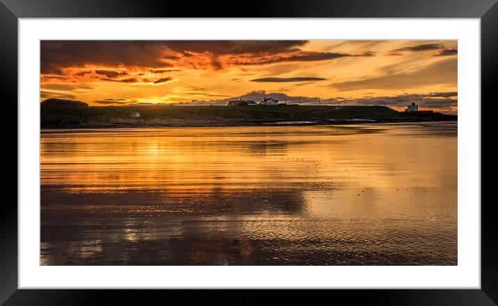 Beach Beauty of Bamburgh Framed Mounted Print by Naylor's Photography