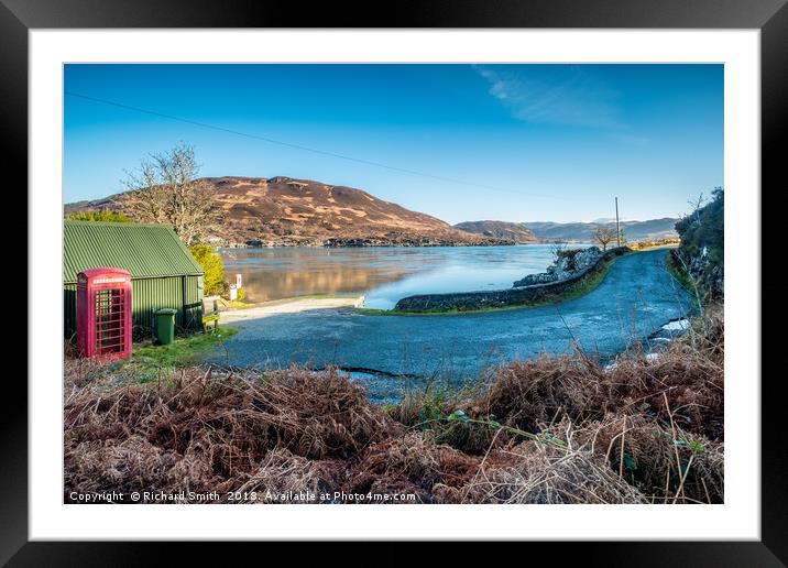 The Kylerhea ferry slip Framed Mounted Print by Richard Smith