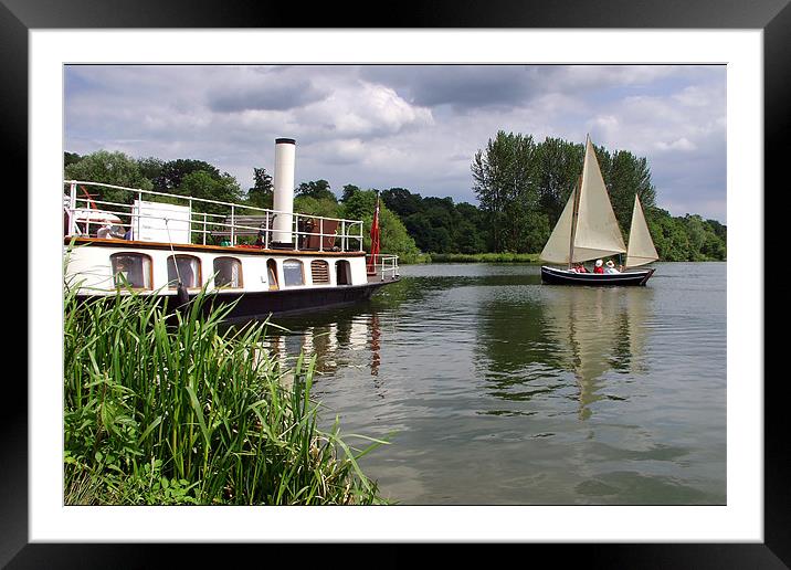 Sail and Steam Boats Framed Mounted Print by Tony Bates