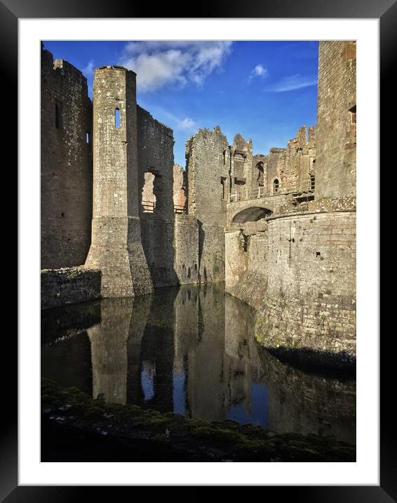 Reflected Castle Framed Mounted Print by Neal P