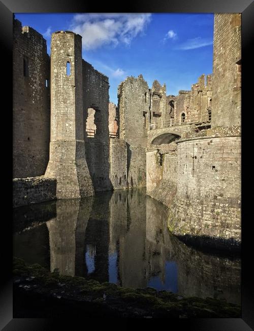 Reflected Castle Framed Print by Neal P