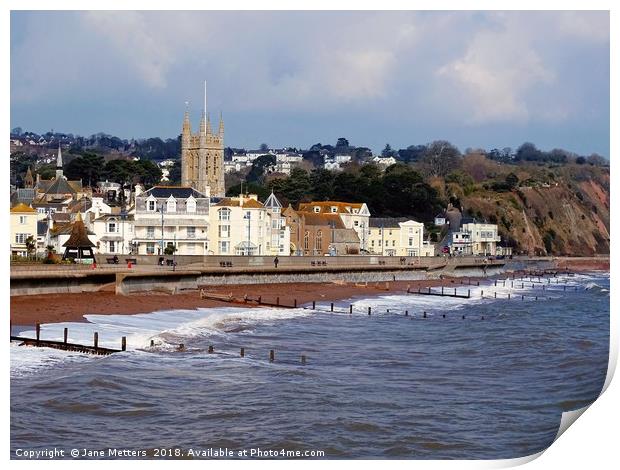                  Teignmouth               Print by Jane Metters