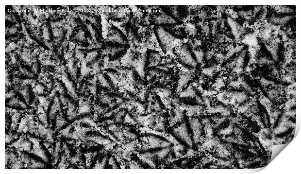   An Abstract of Footprints Print by Matthew Balls