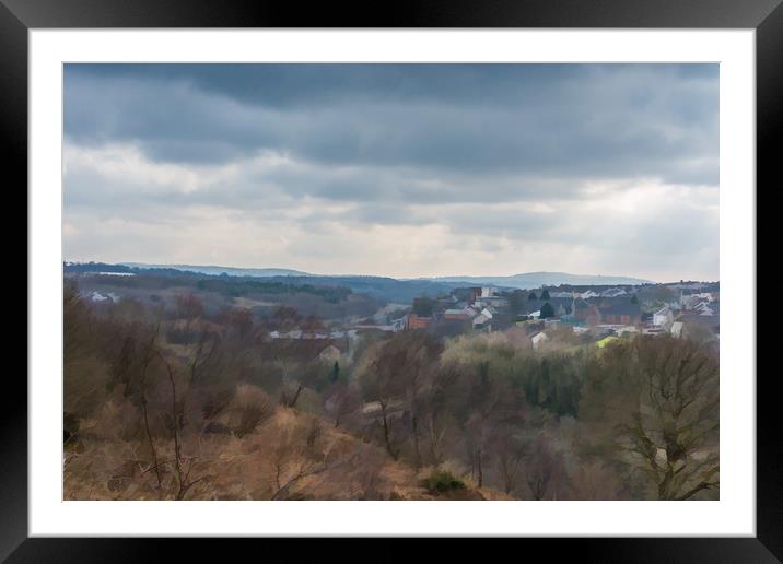 Lowrys Bargoed Revisited Framed Mounted Print by Steve Purnell