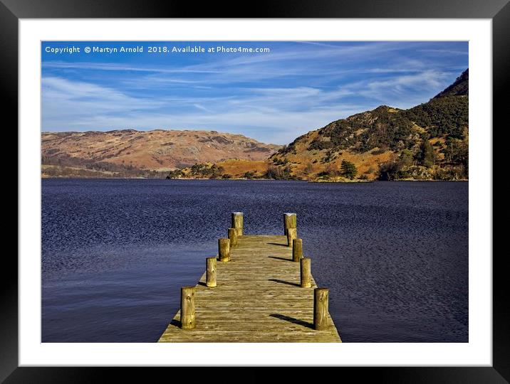 Ullswater from Glenridding, Lake District Framed Mounted Print by Martyn Arnold