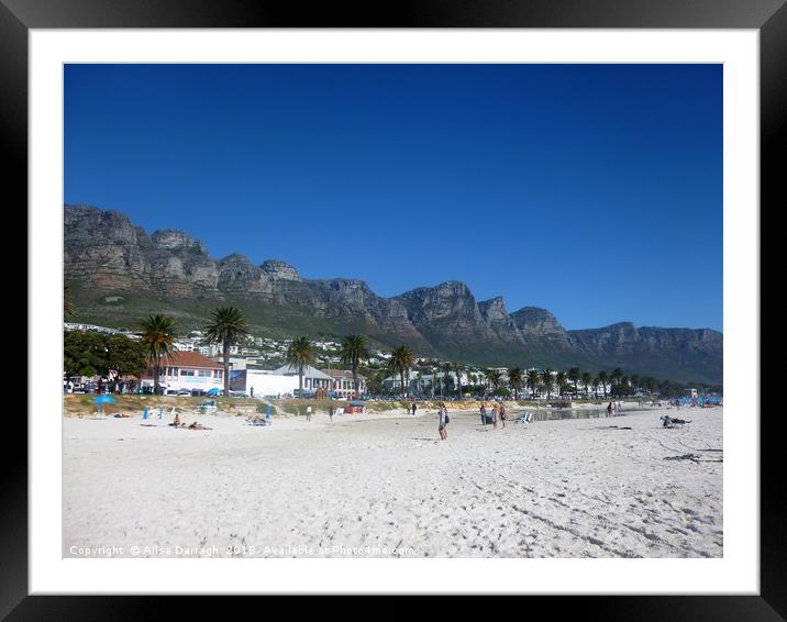 Twelve Apostles Beach view in Cape Town Framed Mounted Print by Ailsa Darragh