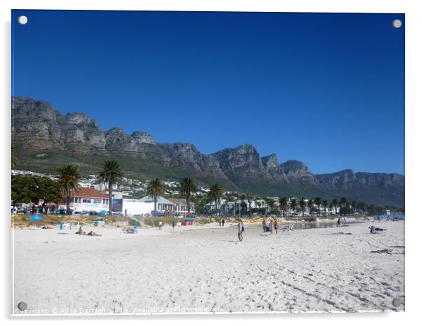 Twelve Apostles Beach view in Cape Town Acrylic by Ailsa Darragh