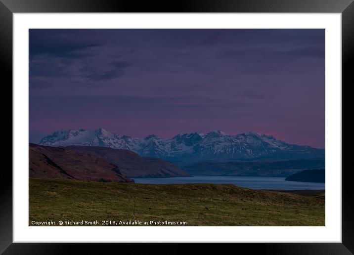 After sunset. Framed Mounted Print by Richard Smith