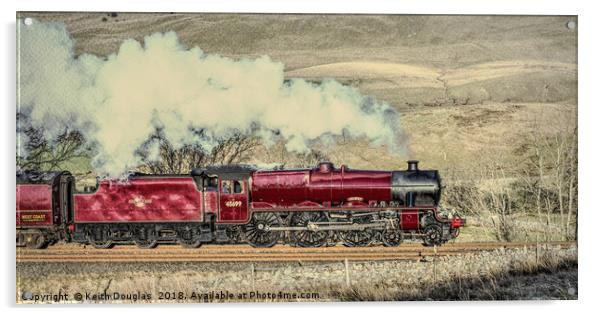 Galatea Steam Engine Acrylic by Keith Douglas