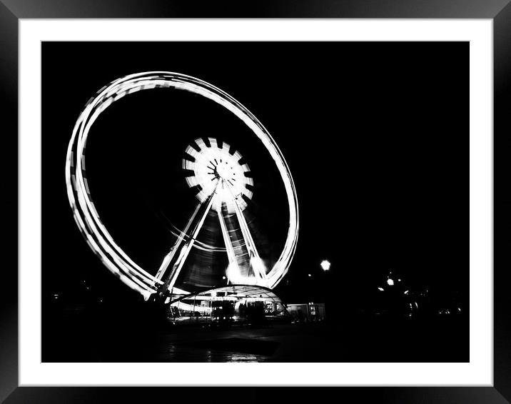 Spinning the Wheel. Framed Mounted Print by Angela Aird